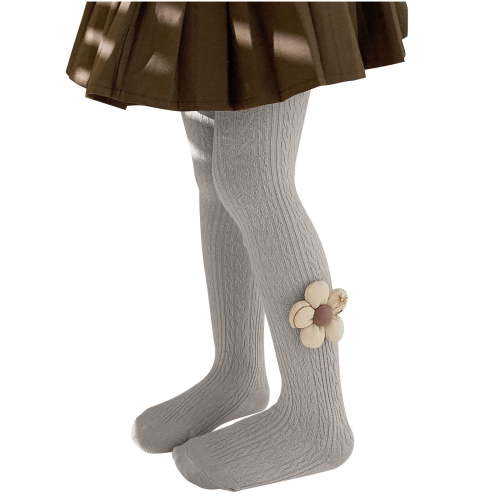 FAIWAD Baby Girls Cable Knitted Tights Stretchy Seamless Cotton Warm Stockings Pantyhose for Toddlers 2-12T