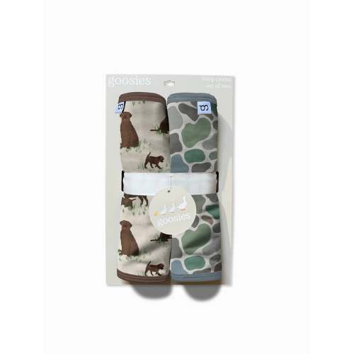 Chocolate Lab Dogs & Camo - Burp Cloth Sets