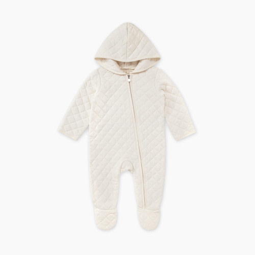 Burt's Bees Baby Diamond Quilted Bunting - Quilted Eggshell, 0-3 Months