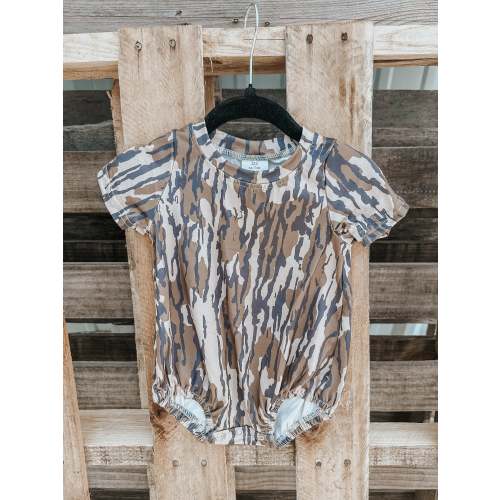 Bottomland Camo Onesie
