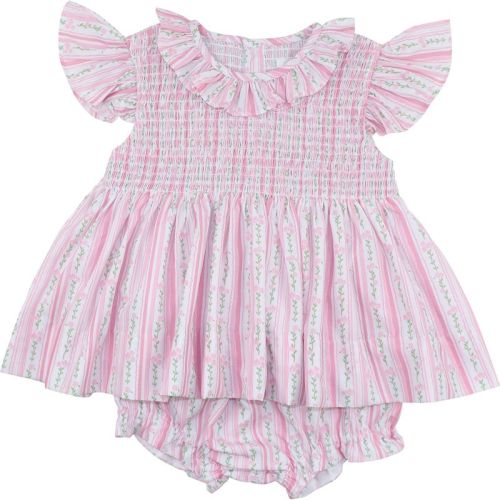 Rosebud Smocked Diaper Set