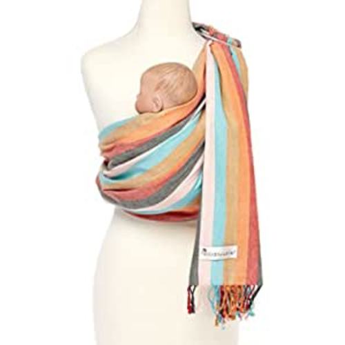 Amazon.com : Hip Baby Wrap Ring Sling Baby Carrier for Infants and Toddlers - Beautiful, 100% Soft Cotton Baby Wraps Carrier for Babies 8-35 lbs - Perfect Baby Shower Gifts Moms and Dads - Nursing Cover (Sunset) : Baby