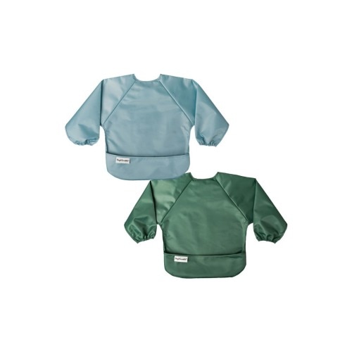 Mess-Proof/Waterproof 2-Pack Long-Sleeve Bib