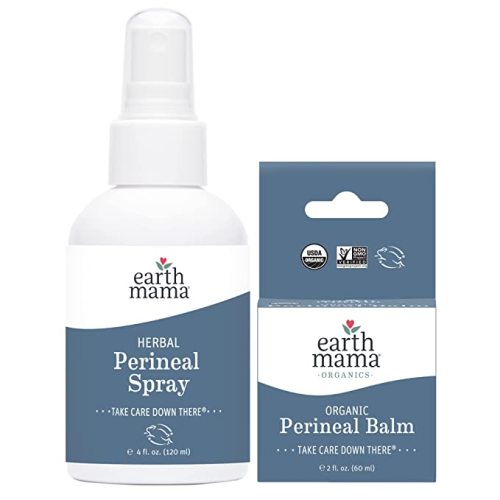 Earth Mama Postpartum Recovery Kit | Take Care Down There® with Organic Perineal Balm & Herbal Perineal Spray, 2-Piece Set - 2 Piece Set - Spray/Balm