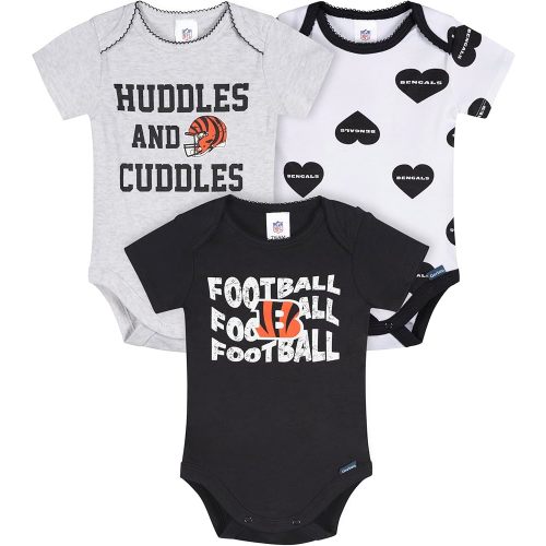 Gerber NFL baby-girls Nfl 3-pack Onesie Bodysuit
