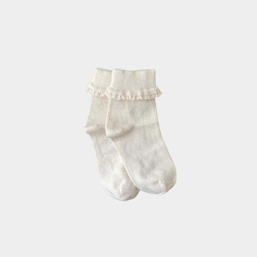 Pure Organic Lace Socks - 1 Pair 98% Cotton – Q for Quinn