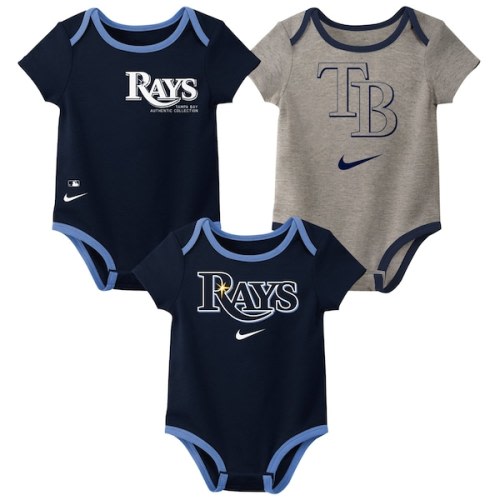 Newborn & Infant Tampa Bay Rays Nike Three-Pack Bodysuit Set