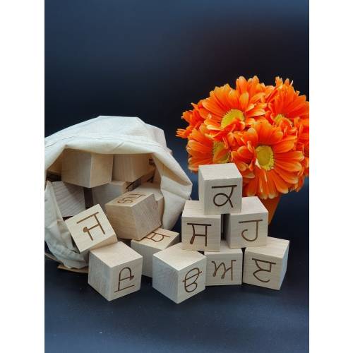 Play with 35 - Punjabi Letter Blocks |Sikh Kids Gift| Sikh Toys| Punjabi Alphabets|