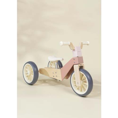 Vélo d’équilibre évolutif en bois - 3 en 1 – Pétunia