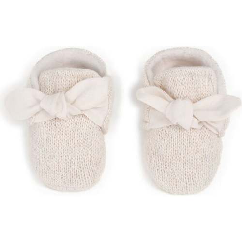 Jersey Booties, Cream