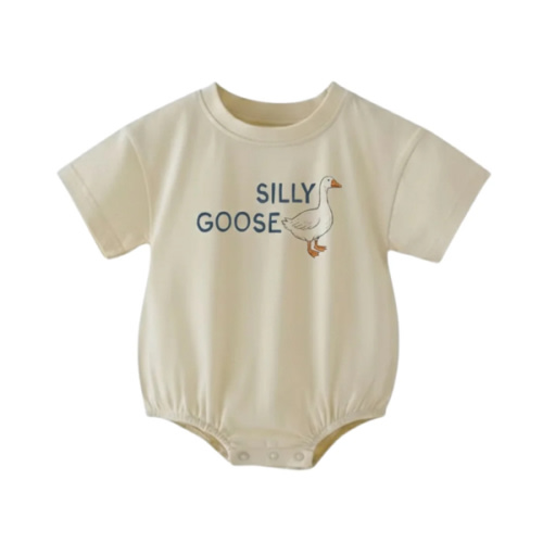 Organic Cotton Bubble Romper - Silly Goose