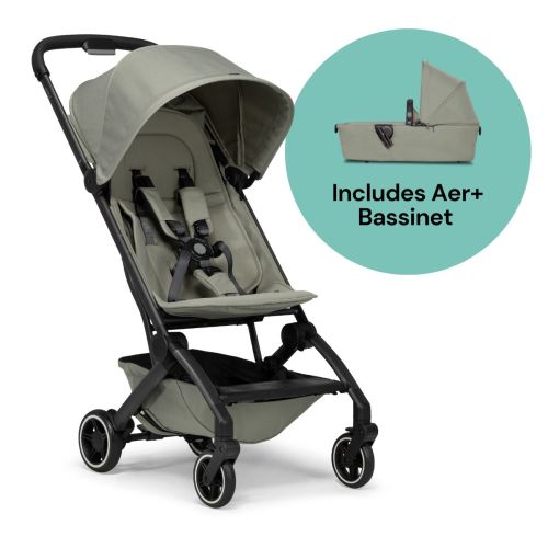 Joolz Aer+ Lightweight Compact Stroller + Bassinet Bundle - Sage Green