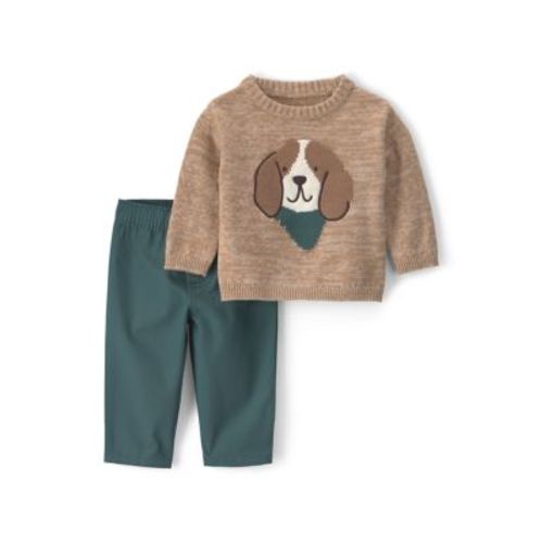Baby Boys Long Sleeve Shirt and Pants Set