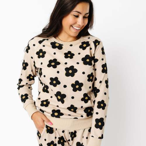 Women's Crew Sweatshirt - Gemma In Tan