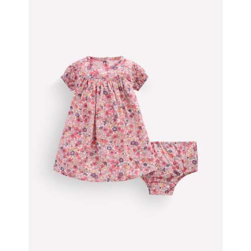 Gathered Woven Dress - Multi Ditsy Floral | Boden USA