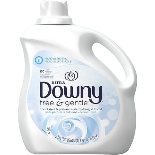 Downy Ultra Fabric Softener Free and Gentle Liquid 150 Loads, 129-Ounce