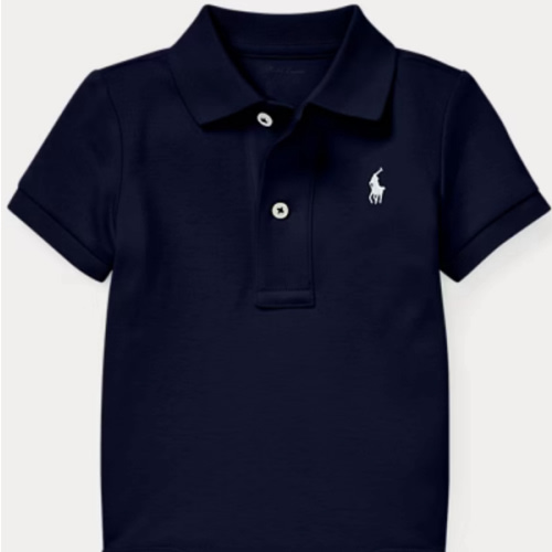 Soft Cotton Polo Bodysuit | Ralph Lauren