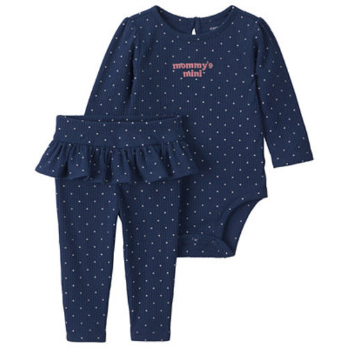 Baby Girls' Mommy's Mini Long-Sleeve Bodysuit and Tulle Pants, 2-Piece Set