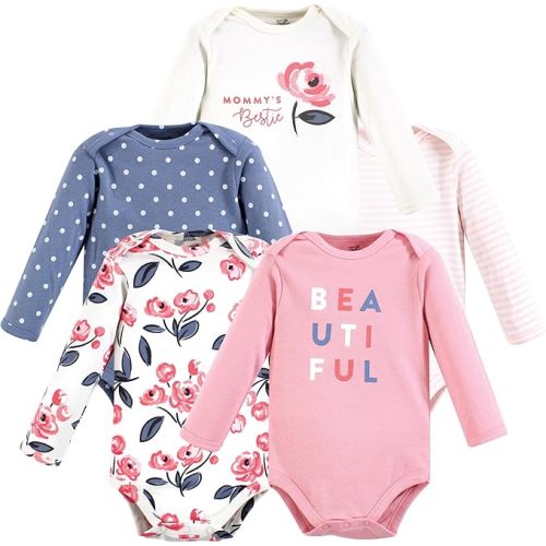 Touched by Nature Unisex Baby Organic Cotton Long-Sleeve Bodysuits
