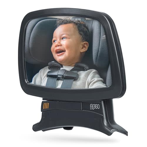 Chicco Fit360 Mirror Car Seat Accessory for Fit360 Rotating Convertible Car Seat, Shatter-resistant, For Rear-Facing, Anthracite/Grey