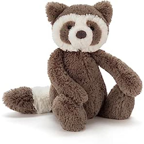 Amazon.com: Jellycat Bashful Raccoon Stuffed Animal, Medium, 12 inches : Toys & Games