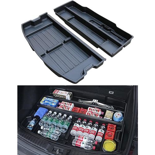 For 2017-2022 Honda CR-V Trunk Hidden Storage Box, CRV Insert Cargo Rear Hatch Specific Organizer, SUV Extra Space fits CR-V EX EX-L LX Touring Under Cargo Floor Storage Bins Accessories
