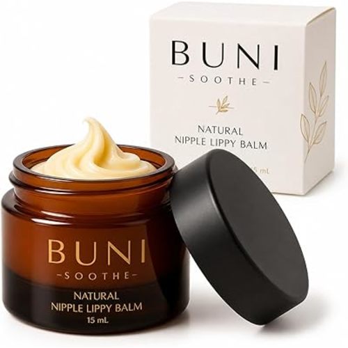 BUNI Nipple Cream & Lip Balm, Safe for Breastfeeding, Unscented (0.5 oz)