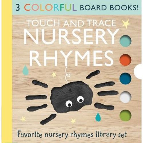 Touch and Trace Nursery Rhymes 3-Book Set: Itsy Bitsy Spider, Hey Diddle Diddle, This Little Piggy - by Editors of Silver Dolphin Books (Board Book)