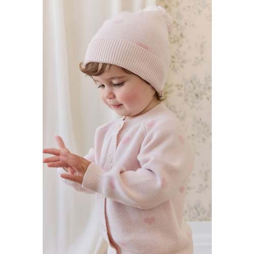 Kate Cardigan-Kate Heart Jacquard Cotton Candy