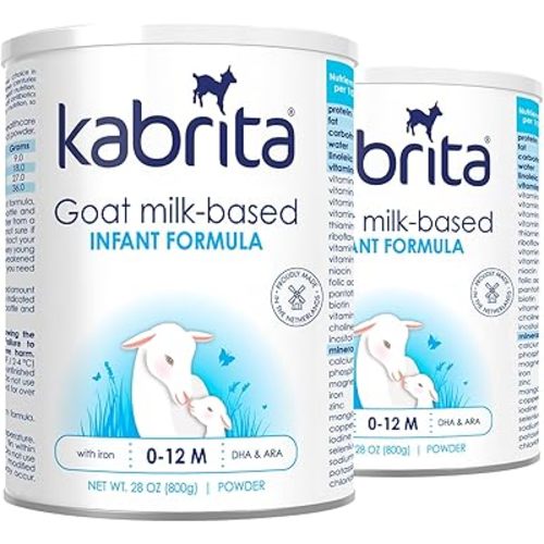 Kabrita Goat Milk-Based Infant Formula – 28oz – Pack of 2 – Natural, Gentle Baby Formula – European, Non-GMO – Ages 0-12 Months