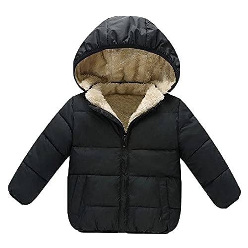 GOODKIDS Baby Girls Boys' Winter Fleece Jackets with Hooded Toddler Warm Lined Coat Outer Clothing 1-6 Years