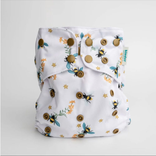 Animals and Insects: Essentials Pocket Cloth Diaper with Athletic Wicking Jersey, Grows with your Baby