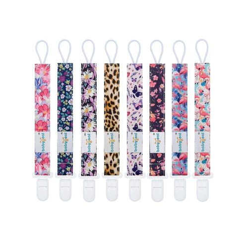 babygoal Fruit Pacifier Clips, 6 Pack Binky Paci Holder Clips Leashes Fits for Most Pacifiers and Binkies
