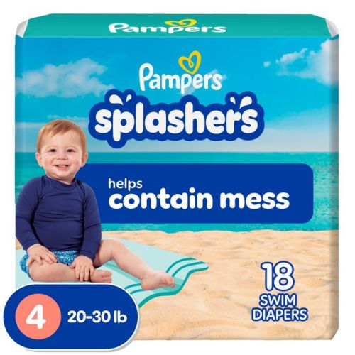 Pampers Splashers Disposable Swim Pants Jumbo Pack - Size 4 - 18ct