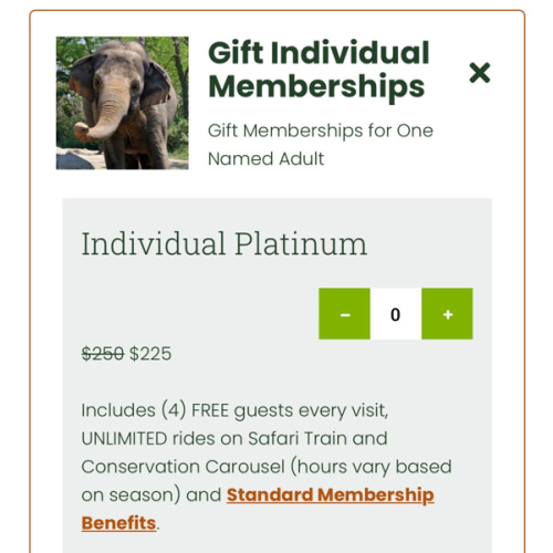 Cincinnati Zoo Membership