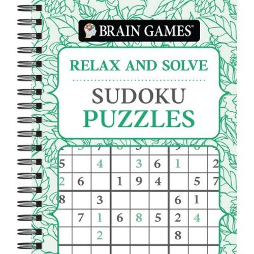 Brain Games - Relax and Solve: Sudoku (Pattern Cover) - by Publications International Ltd & Brain Games (Spiral Bound)