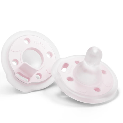 babypace® breast-like pacifier 2-set in delicate seashell | mōmi