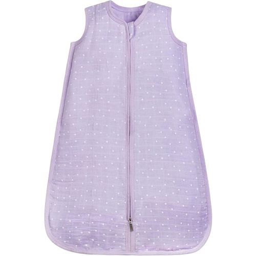 Under the Nile Organic Cotton Muslin Wearable Blanket - Lavender Stars - 6-12 Month