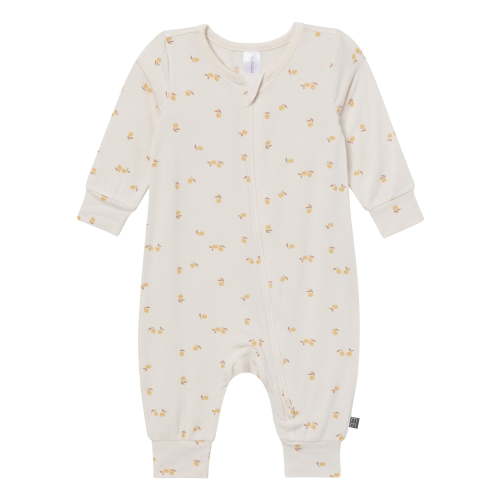 Modern Moments by Gerber Baby Neutral Super Soft Viscose Two-Way Zip Coverall, Sizes Newborn - 24 Months