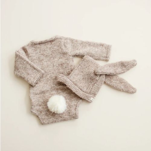Luna + Luca Cozy Bunny Romper