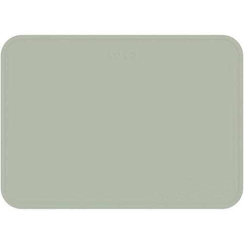 Lalo Silicone Placemat for Toddlers & Babies - Non-Slip Kids Placemat for Restaurants & Dining Tables - Non-Toxic & BPA Free Safe - for Ages of 4 Months and Up - Sage