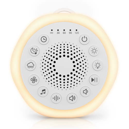 Sound Machine Night Lights, White Noise Machine with 27 Soothing Sounds, 8 Colors Nightlight and 4 Timer, Sleep Sounds Machine for Baby Kids Adult & Home Office Travel