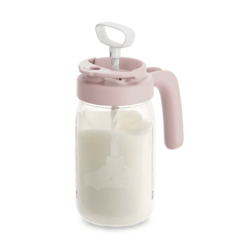 Glass Formula And Breastmilk Mixing Pitcher with Mixing Handle