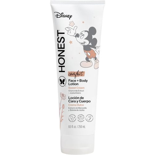 The Honest Company Moisturizing Face and Body Lotion Fast Absorbing Dermatologist Tested Hypoallergenic Disney’s Mickey Mouse Comfort Sweet Cream 8.5 fl oz