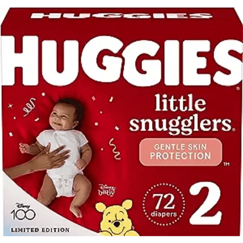 Huggies Little Snugglers Baby Diapers, Size 2 (12-18 lbs), 72 Ct