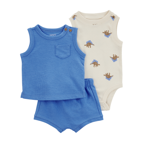 Baby Boy 3-Piece Dinosaur Little Short Set - Carter's | Carter's