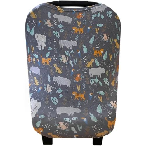 Copper Pearl Multi-Use Cover: Car Seat Covers, Nursing Cover, and Stroller Cover for Sun - Stretchy Fabric, All-Season Use, Stylish Designs, Easy Access for Moms - Bengal