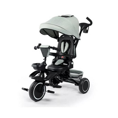 8-in-1 Kids Tricycle with Adjustable Push Handle, Canopy and Storage