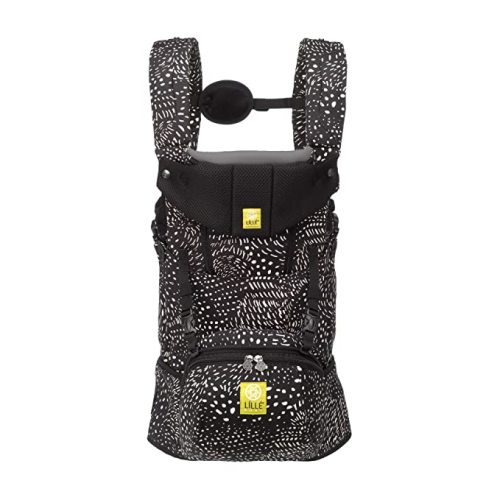 LÍLLÉbaby SeatMe Hip Seat All Seasons Ergonomic 6-in-1 Baby Carrier Newborn to Toddler - with Lumbar Support - for Children 7-45 Pounds - 360 Degree Baby Wearing - Inward and Outward Facing - Plume