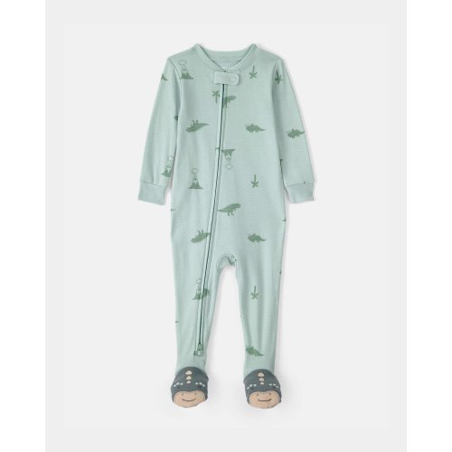 Baby Dinosaur 100% Cotton Snug Fit 1-Piece Pajama - Green | Carter's